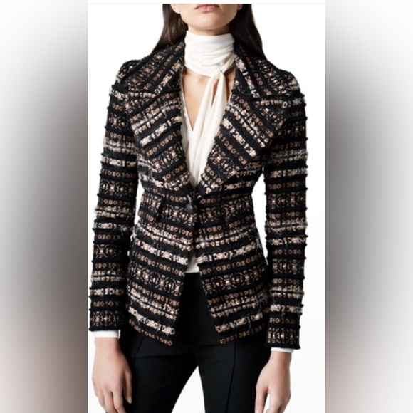 Smythe Metallic Boucle Jacket NWT sz8 - Picture 1 of 9